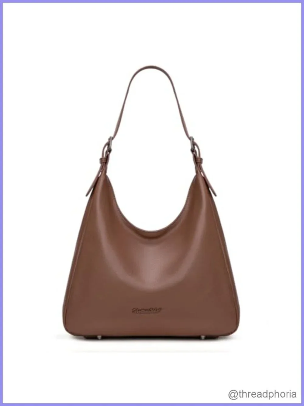 Montana West Slouchy Hobo Shoulder Bag Soft PU Leather